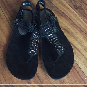 Cloud Walkers size 10W black with rhinestones New